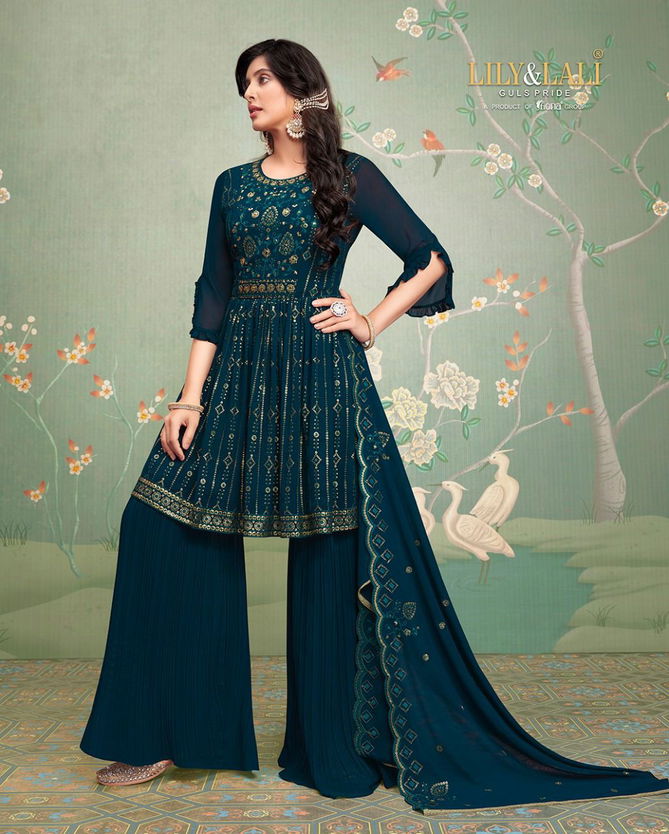 Lily And Lali Selina Fancy Festive Wear Wholesale Kurti Sharara With Dupatta Collection